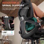 CAPOT Ergonomic Mesh Office Chair, Adjustable Lumbar High Back Desk Chair 400lbs, 4D Flip-up Arms, 3-Level Tilt Backrest, 3D Headrest, PU Wheels, Swivel Rolling Computer Seating for Long Desk Work - Image 3