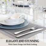 24 Pcs Silverware Set with Steak Knives Service for 4,Stainless Steel Flatware Set,Mirror Polished Cutlery Utensil Set,Home Kitchen Eating Tableware Set,Include Fork Knife Spoon Set,Dishwasher Safe - Image 7