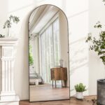 HARRITPURE 56"x21"Full Length Mirror Arch Floor Mirrors with Aluminum Alloy Frame Free-Standing Wall Mounted or Leaning Large Bedroom Dressing Mirror Modern & Contemporary Decor for Home,Black - Image 5