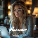 hunsquer Blue Light Glasses for Women Blue Light Blocking Glasses Men Computer Gaming Blue Screen Glasses Mens Blue Light Blocker Glasses - Image 4