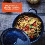 IMUSA C20666-1063310W 6-Quart Blue Speckled Enamel Stock Pot with Lid - Image 5