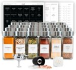 SAVVY & SORTED Glass Jars with 24PK 4oz Containers for Herbs and Seasonings – Includes Pepper Grinder, 374 Labels, Funnel, Shaker Lids & Empty Bottles - Image 5