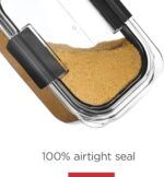 Rubbermaid Brilliance 16-Cup Airtight Food Storage Container with Lid Clear/Grey - optimal for pantry organization flour sugar and food storage - Image 6