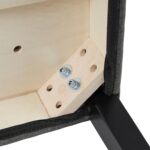 Yaheetech Dining Chairs Set of 4 Fabric Parson Upholstered Kitchen Chairs with Padded Seat and Solid Wood Legs for Dining Room/Restaurant, Armless Design, Dark Grey - Image 11