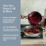 Our Place Titanium Mini Perfect Pot Pro - 2.75 Qt No-Coating Nonstick Pot | Tri-Ply Titanium & Stainless Steel | Oven-Safe up to 1000°F & Compatible with All Cooktops | Chrome - Image 6