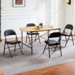 Sweetcrispy Folding Chair 12 Pack, Leather Padded Folding Chairs, Sturdy Metal Foldable Chairs, Easy to Use and Store, Outdoor and Indoor, for Home, Office, Party, Comfy - Image 9