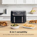 Ninja Foodi 10QT 6-in-1 DualZone Smart XL Air Fryer, 2 Independent 5QT Baskets, Smart Cook Thermometer, Match Cook, Smart Finish, Air Fry, Roast, Bake, Dehydrate, Reheat, Grey, DZ550 - Image 4