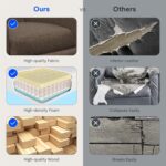 Softa Recliner Chair for Adults, Small Fabric Reclining Chair with Side Pockets, Adjustable Home Theater Seating Modern Armchair with Extended Footrest for Living Room, Brown - Image 10