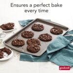 GoodCook Everyday Nonstick Steel Baking Sheet, 17" x 11", Gray, Large Cookie Sheet for Baking, Nonstick Baking Tray, Oven Tray, Non-Stick Cooking Sheet - Image 3