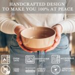 Set of 4 Porcelain Bowls, 25oz - Microwave, Dishwasher & Oven Safe for Soup, Cereal, etc. - Image 4