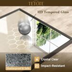 TETOTE Black Mirror for Bathroom Sink 24" x 36" Matte Black Beveled Metal Frame Bathroom Vanity Rectangle Mirror for Wall, Modern Farmhouse, Tempered Glass, Shatterproof, Stronger Frame - Image 6