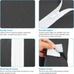 VIPEK V5C Heavy Duty Covered Clothes Rack Portable Bedroom Armoires Rack, Black Metal Clothing Rack with Black Cover, Adjustable Custom Freestanding Closet Wardrobe, Max Load 800LBS - Image 4