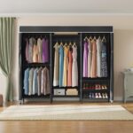 VIPEK V5C Heavy Duty Covered Clothes Rack Portable Bedroom Armoires Rack, Black Metal Clothing Rack with Black Cover, Adjustable Custom Freestanding Closet Wardrobe, Max Load 800LBS - Image 10