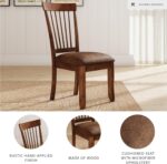 Signature Design by Ashley D199-01 Dining-Chair, 2 count, Light Brown - Image 5