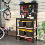 Nazhura 72Quart Plastic Storage Bin, Stackable and Nestable Storage Boxes with White Lids and Secure Latching Buckles, Large Storage Container (Black/Yellow, 72Quart-6Pack) - Image 8