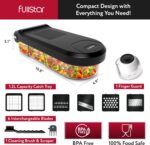 Fullstar Mandoline Slicer for Kitchen - Vegetable Chopper, Onion Potato Food Veggie Fruit Slicer and Cutter with Container, Kitchen Gadgets & Accessories, Home Essentials (6-in-1, White/Black) - Image 6