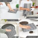 Utopia Towels - Microfiber Kitchen Towels, Super Absorbent 18 x 26 Inches, Durable, Soft, and Lint Free Dish Towels, Ideal for Cleaning Dishes, Pans, and Kitchen Appliance (8 Pack, Grey) - Image 5