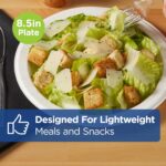 Dixie Basic 8.5 Inch Light-Weight Paper Plates By GP PRO, White, 500 Count (125 Disposable Plates Per Pack, 4 Packs Per Case), DBP09W - Image 5