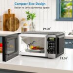 Kenmore KMCMWP09S2-09 Countertop Microwave 6 Auto-Preset Menus, Child Lock, Defrost & Express Cooking Features, 900 Watt, 0.9 Cu Ft, Stainless Steel - Image 6