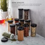 Kamenstein 5244227 Empty Jars With Black Cap, Set Of 12, 3-Ounce - Image 8