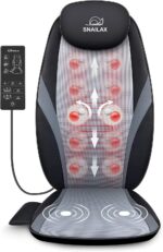 Snailax Shiatsu Massage Cushion with Heat Massage Chair Pad Kneading Back Massager for Home Office Seat use - Image 2