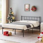 VECELO Queen Metal Platform Bed Frame with Headboard, Heavy Duty Steel Slat Support, Under Bed Storage,No Box Spring Needed, Easy Assembly - Image 5