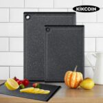 Plastic Cutting Boards for Kitchen, 3-Piece Large Cutting Board Set Dishwasher Safe Chopping Boards with Non-slip Feet and Juice Grooves, Kikcoin - Image 8