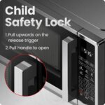 Chefman Countertop Microwave Oven 1.1 Cu. Ft. Digital Stainless Steel Microwave 1000 Watts with 6 Auto Menus, 10 Power Levels, Eco Mode, Memory, Mute Function, Child Safety Lock, Easy Clean - Image 5