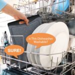 Extra Large Cutting Boards, Plastic Cutting Boards for Kitchen (Set of 3) Cutting Board Set Dishwasher Chopping Board with Juice Grooves Easy-Grip Handles, Dark Grey, Empune - Image 7