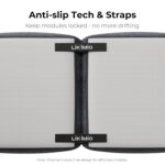 LIKIMIO 118" Modern L-Shaped Modular Sectional Sofa for Living Room, Corduroy Upholstery Dark Grey-Blue, Oversized 3-Seater Couch with Deep Seat and Movable Ottoman – No Assembly - Image 7