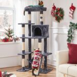 Yaheetech Large Multi-Level Cat Tree, 63 Inches Tall with Sisal-Covered Scratching Posts, Condo, Hammock, Dangling Ball, and Extended Platform for Cats to Play and Sleep - Image 3