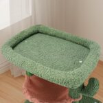 37.4" Cactus Cat Tree Tower with Twin Cat Condos for Indoor Cats, All-in-One Activity Center with Cat Scratching Post Cozy Sleeping Perch Hammock and Toy Balls,Green … - Image 4