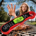 AWLKIM® Meat Thermometer Digital - Instant Read Waterproof Food Thermometer with Backlight for Cooking, Grill, Candy, Kitchen & Stocking Stuffers for Men - Red - Image 6