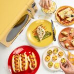 Nostalgia NRMO7YW6A Retro Compact Countertop Microwave Oven, 0.7 Cu. Ft. 700-Watts with LED Digital Display, Child Lock, Easy Clean Interior, Yellow - Image 4