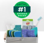 Scotch-Brite Odor Resist Heavy Duty Scrub Sponge, Dishwasher-Safe Kitchen sponges for Serious Scrubbing, Multipurpose Dish Sponge for Stuck-On Messes, 3 Scrubbing Sponges - Image 15