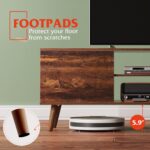 WLIVE TV Stand for 55 60 inch TV, Mid Century Modern TV Console, Entertainment Center with Storage for Living Room, Retro Brown - Image 10