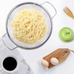 3 Pack 18/8 Stainless Steel Colander Sieves(5-Quart, 4-Quart and 3-Quart), Mesh Strainer Net Baskets with Handles & Resting Base for Strain, Drain, Rinse or Steam - Image 8