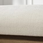 Entryway Bench, Chenille Upholstered Shoe Benches for Bedroom, Ottoman Bench with Solid Wood Shelf, Storage Benches for Hallway, Living Room(Beige) - Image 6