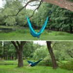 Camping Hammock, Super Lightweight Portable Parachute Hammock with Two Tree Straps Single or Double Nylon Travel Tree Hammocks for Camping Backpacking Hiking - Image 8
