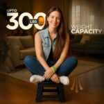 Utopia Home Folding Step Stool - (Pack of 1) Foot Stool with 9 Inch Height - Holds Up to 300 lbs - Lightweight Plastic Foldable Step Stool for Kitchen, Bathroom & Living Room (Black) - Image 5