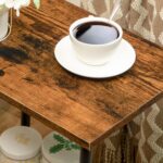 HOOBRO End Table, Small Side Table, Nightstand with 2-Layer Storage Shelves, Sofa Table for Small Spaces, Living Room, Bedroom, Stable Frame, Easy Assembly, Rustic Brown BF09BZ01 - Image 9