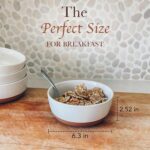 Set of 4 Porcelain Bowls, 25oz - Microwave, Dishwasher & Oven Safe for Soup, Cereal, etc. - Image 3