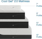 Cool Gel Chill 14 Inch Medium Firm Memory Foam Mattress Full Size, with 2 Bonus Cool Gel Memory Foam Bed Pillows, 14" with Pressure Relief, CertiPUR-US Certified, Cooling Full Mattress in a Box - Image 10