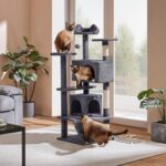 Yaheetech 54in Cat Tree Tower Condo Furniture Scratch Post for Kittens Pet House Play - Image 3