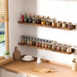 upsimples Floating Shelves for Wall, Wall Shelves for Decor Storage Set of 6, Wall Mounted Wood Shelf for Bedroom, Living Room, Bathroom, Kitchen, Picture Ledge Shelf, Brown - Image 8