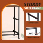 WLIVE Night Stand, Small 2 Drawer Dresser, Nightstand with Fabric Bins for Bedroom, Closet, Dorm, Rustic Brown Wood Grain Print, 11.8" D x 15.7" W x 20.9" H - Image 8