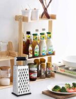 Kaishun Cheese Grater, Box Grater for Cheese Stainless steel Vegetable Slicer Food Shredder 4-sided Convenience Gadgets for kitchen - Image 5