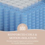 Sleepmax Queen Mattress 14 Inch - Hotel-Collection Hybrid Mattress Extra Lumbar & Hip Support - Deep Sleep Bed in a Box Pain Relief - Fiberglass-Free, CertiPUR-US Certified, 365-Night Trial - Image 7