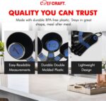 Chef Craft Easy to Read Plastic, Measuring Cup Set, 10 piece set, Blue - Image 7