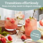 Libbey Ascent Tumbler and Rocks Drinking Glasses Set of 16, Glass Drinking Glasses with Curvature, Versatile Glassware Set for Parties and More - Image 3